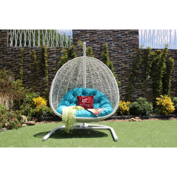 Pátio ao ar livre Garden Wicker Swing Chair PE Rattan Hammock